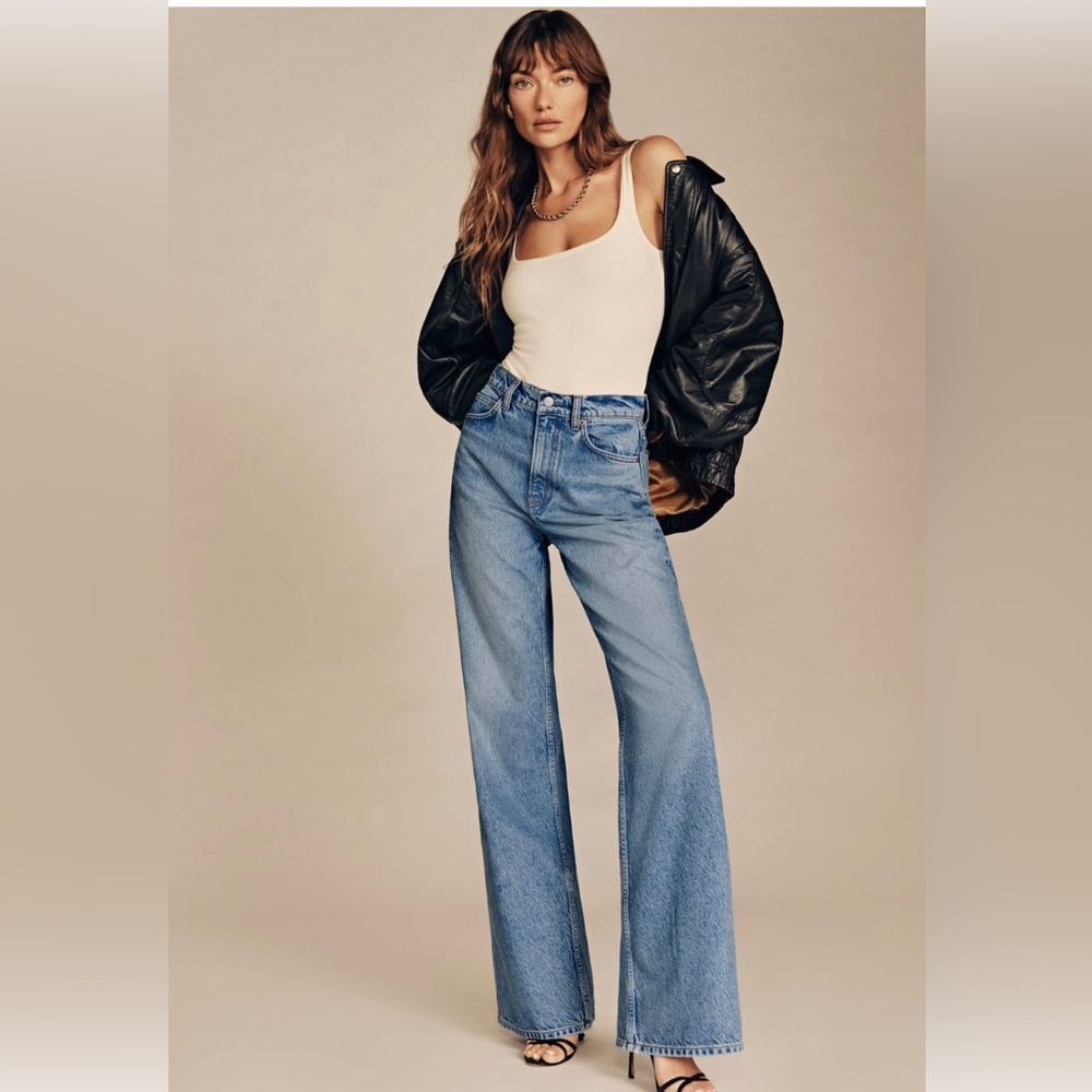 Reformation Carey Wide Leg Jeans - Size 25